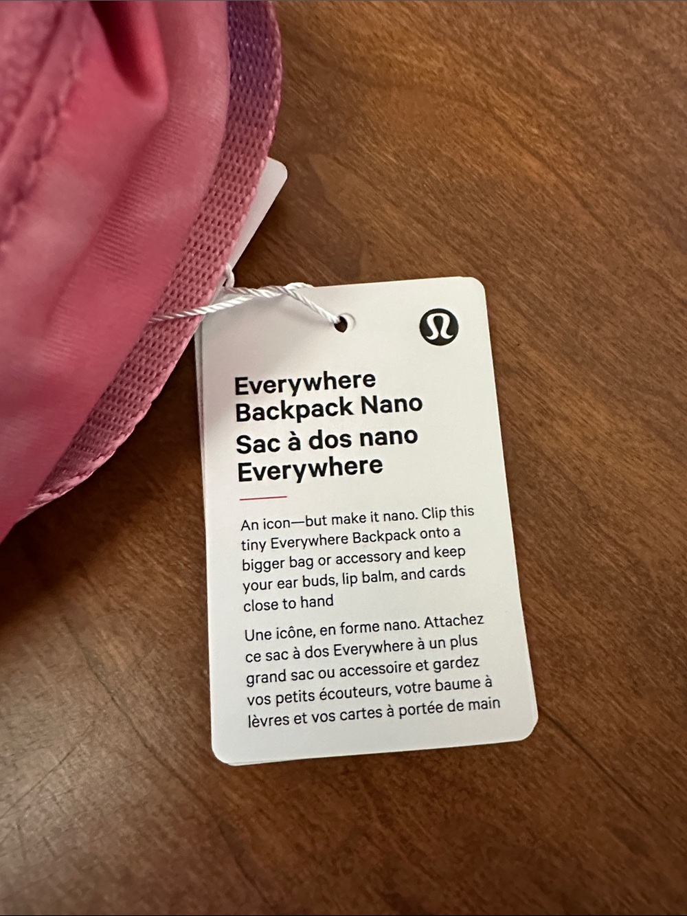 Lululemon Everywhere Backpack Nano Pouch - Pink Tie-Dye NWT - Picture 6 of 11